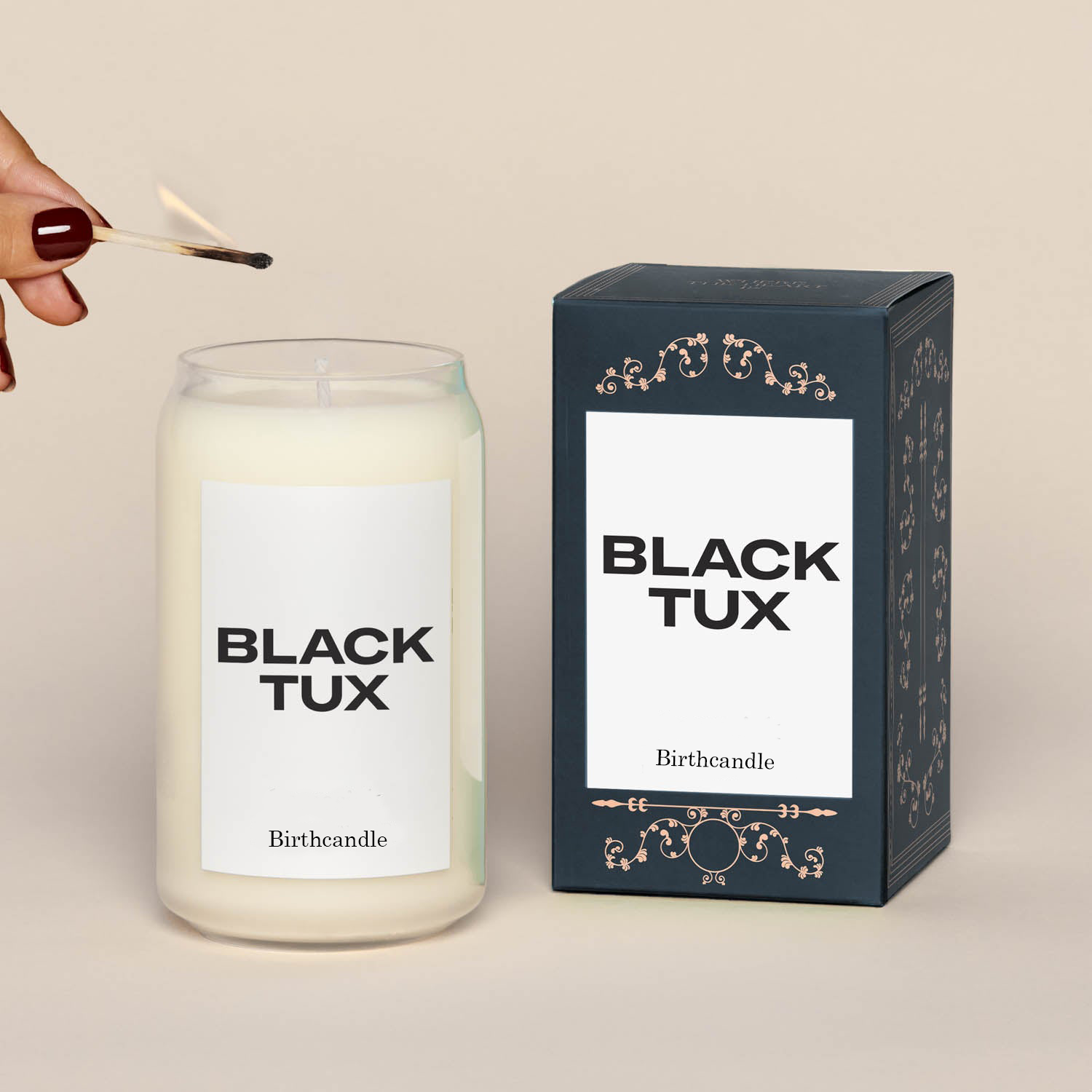 Black Tux Candle