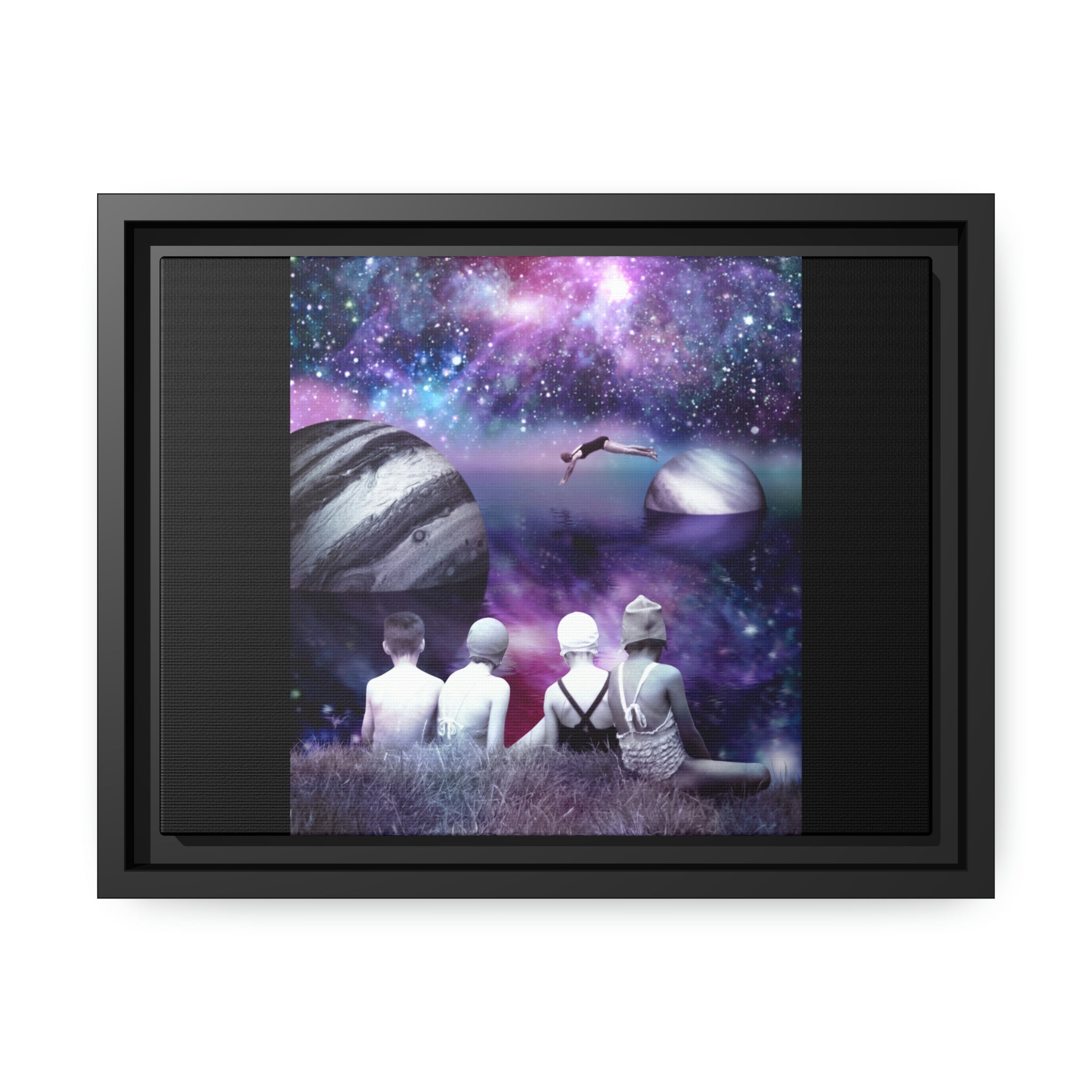 Matte Canvas, Black Frame