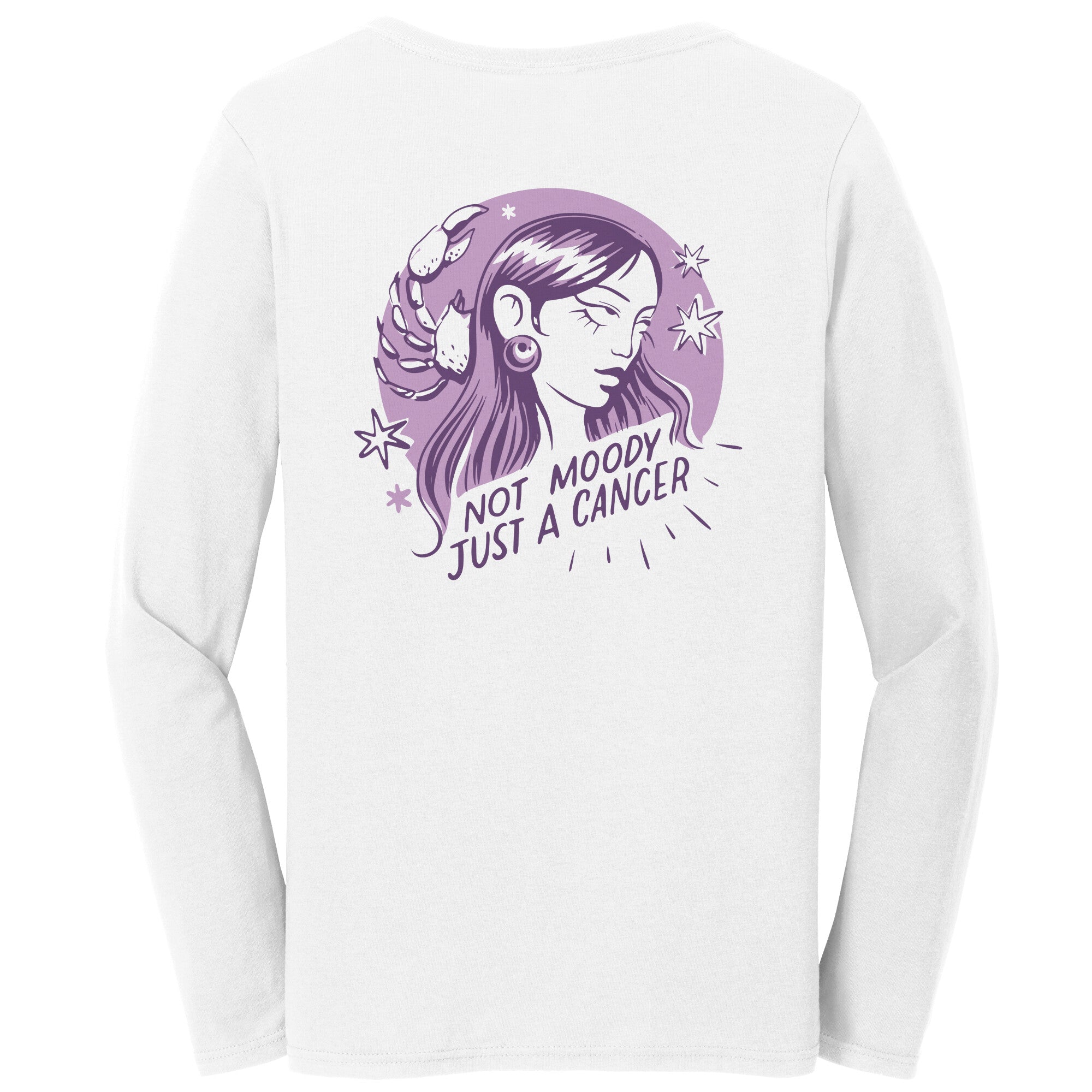 Cancer BELLA LADIES JERSEY LONG-SLEEVE T-SHIRT