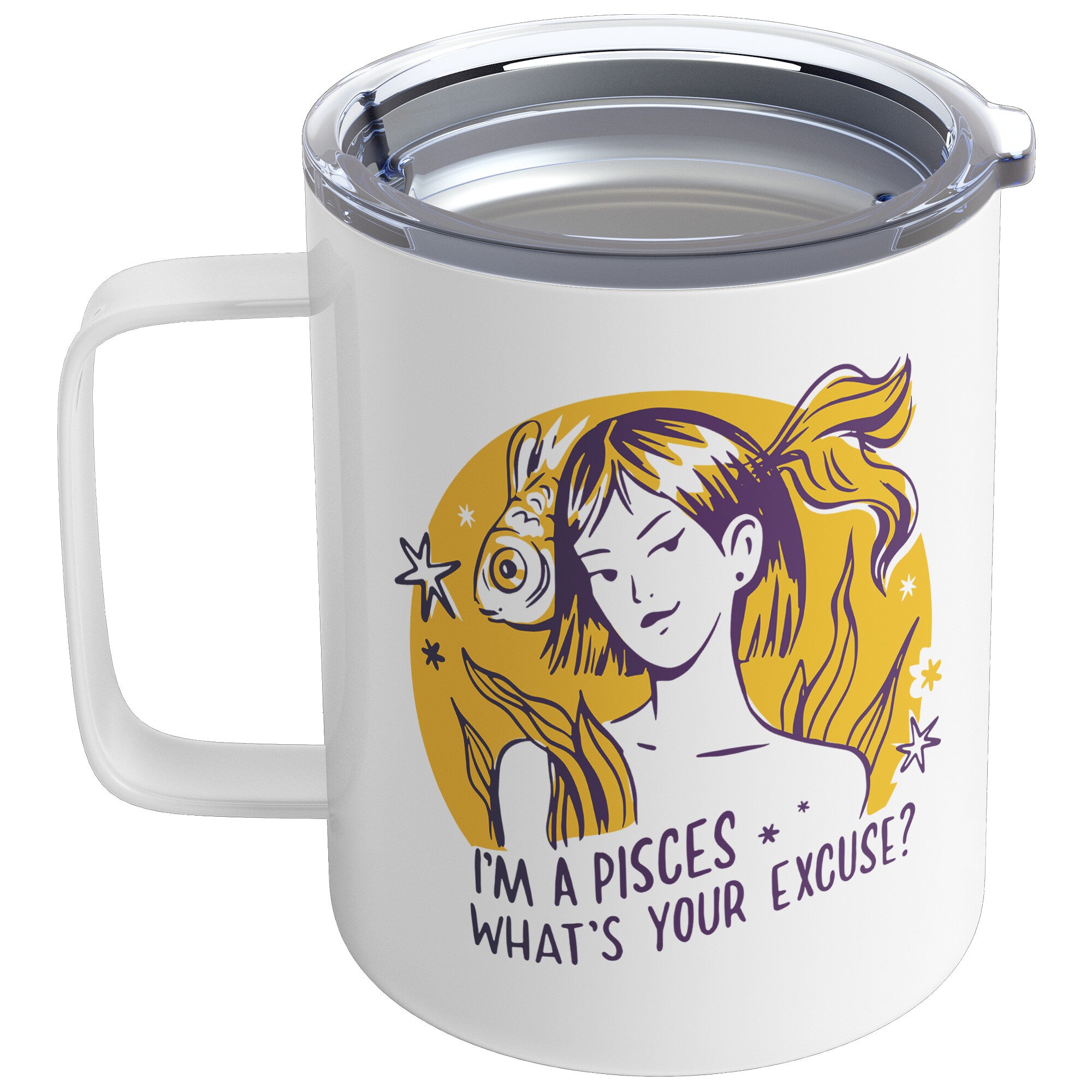 Pisces 10oZ INSULATED COFFEE MUG