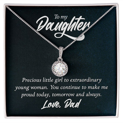 To My Daughter Necklace