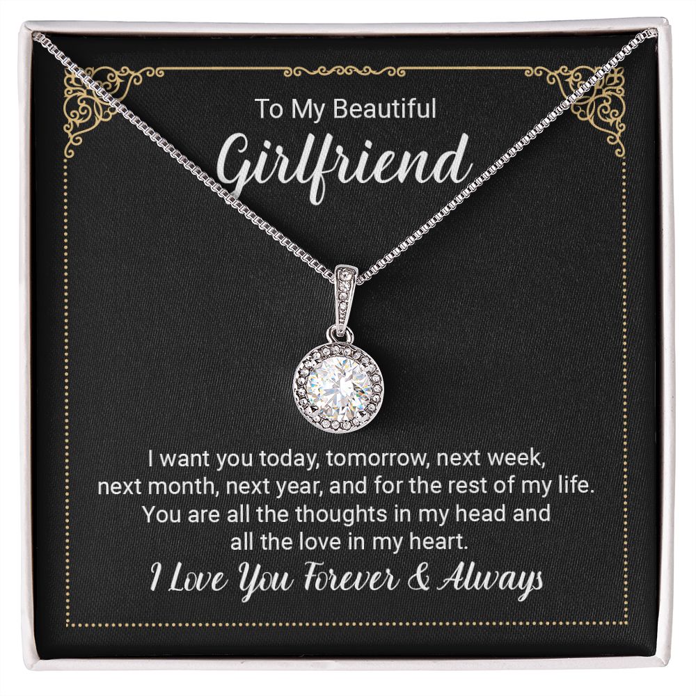 To My Girlfriend Necklace