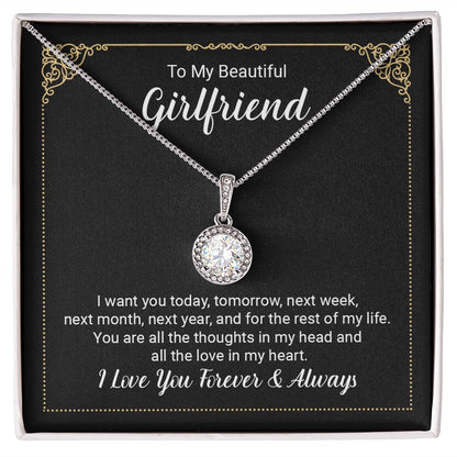 To My Girlfriend Necklace