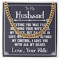 To My Husband Necklace