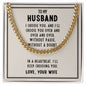 To My Husband Necklace