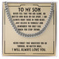 To My Son Necklace