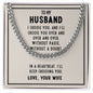 To My Husband Necklace