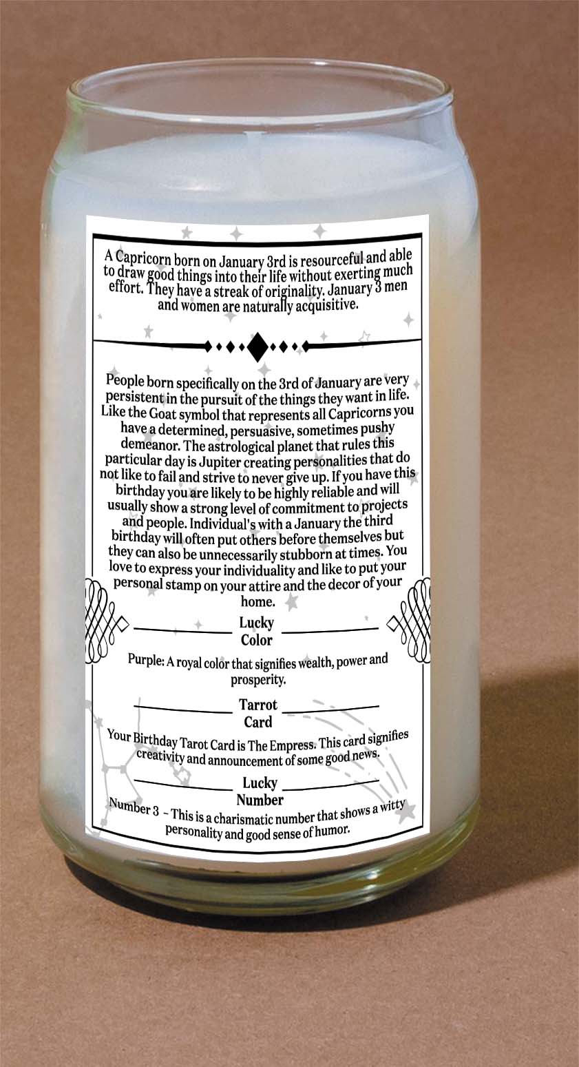 January Third Candle