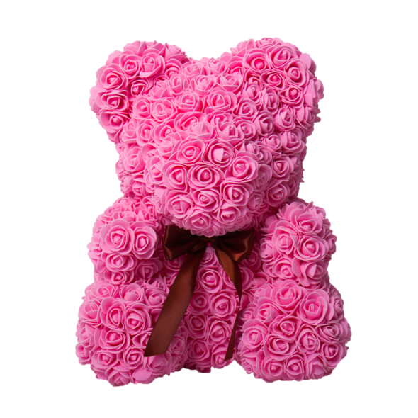 Pink Classic Rose Bear 40cm Tall